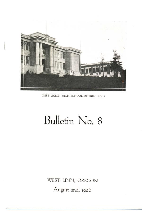 1926 West Union high school view 